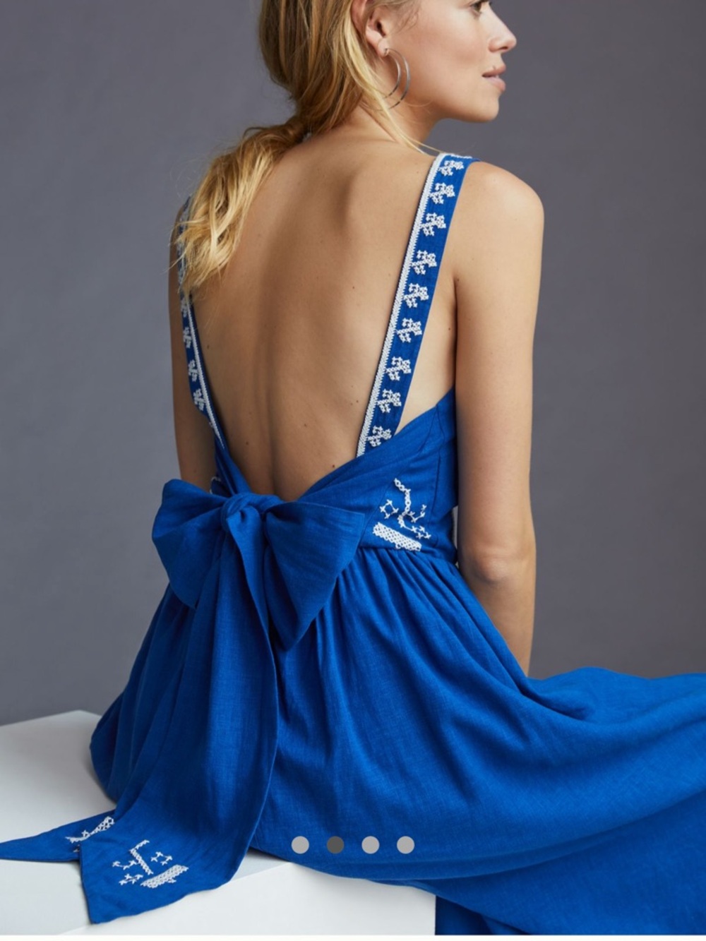 Farm Rio Square Neck Embroidered Dress - Picture 7 of 7